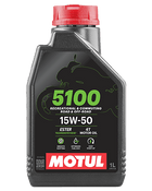 Motul 5100 4T 15W-50 Technosynthese Semi-Synthetic Engine Oil 1L