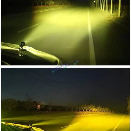 HJG Mini Drive LED Fog Light – 40W Dual Color (White & Yellow) – With Cooling Fan – Set of 2.