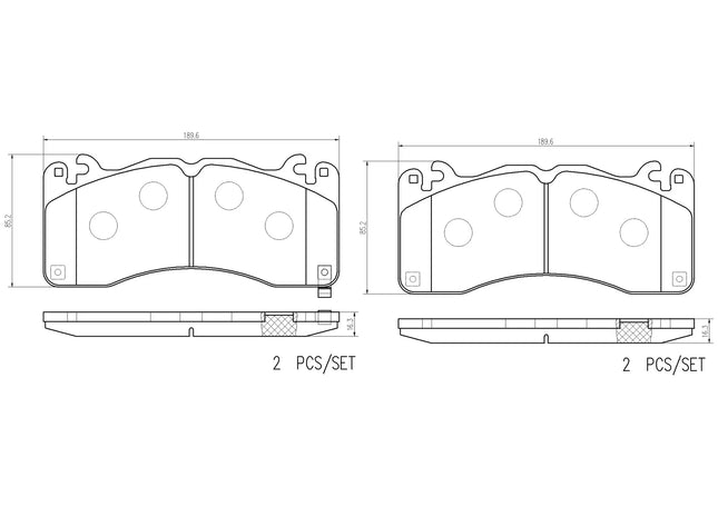 Brembo P24229 Front Brake Pad Set - official Brembo product image