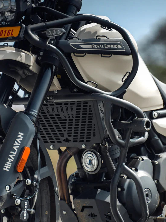 LCB Sherpa Radiator Grill (Mild Steel) for Royal Enfield Himalayan 450 – Heavy-Duty Protection | Legundary Custom Builds