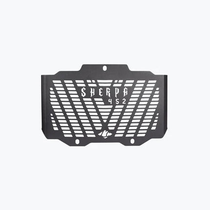 LCB Sherpa Radiator Grill in Mild Steel for Royal Enfield Himalayan 450 – Black Heavy-Duty Radiator Protector by Legundary