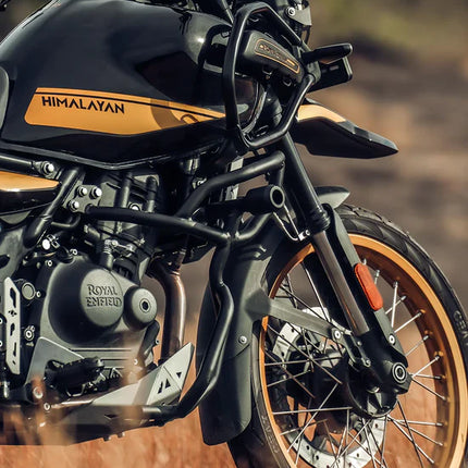 LCB Bazooka Crash Guard with Slider for Royal Enfield Himalayan 450 – Premium Mild Steel Protection | Legundary Custom Builds