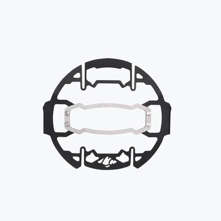 LCB Cosmic Headlight Grill for Royal Enfield Himalayan 450 – Dual-Tone Mild Steel and Aluminum Adventure Headlight Guard by Legundary Custom Builds