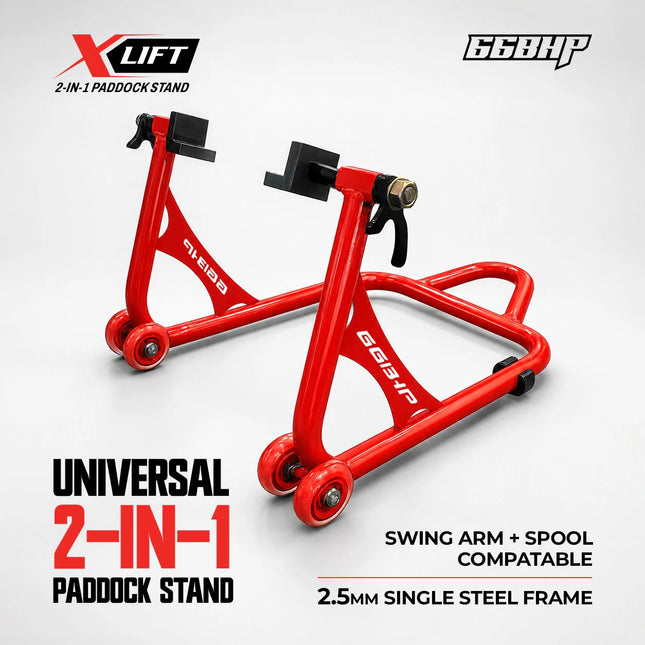 66BHP X Lift universal motorcycle paddock stand