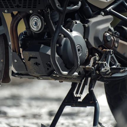 LCB Vambrace Bash Plate for Royal Enfield Himalayan 450 – Heavy-Duty Mild Steel Underbody Protection | Legundary Custom Builds
