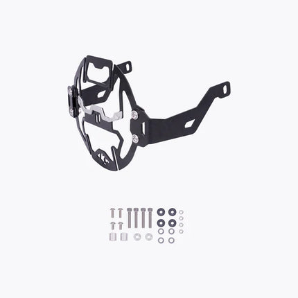 LCB Cosmic Headlight Grill for Hero XPulse 200 4V Pro – Dual-Tone Black & Silver Protection