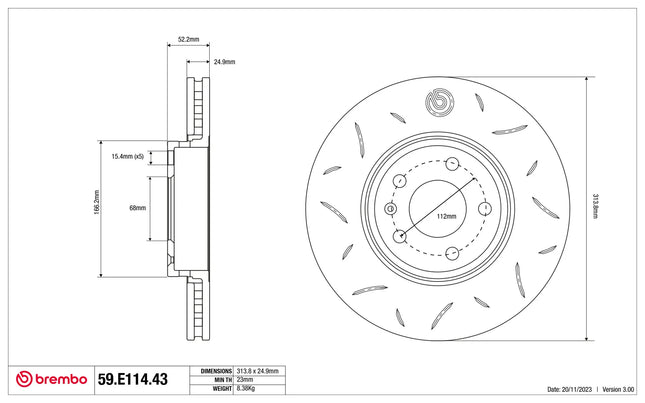Brembo Sport Brake Discs for AUDI A4 (2008 to 2016)