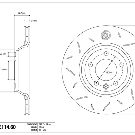 Brembo Sport Brake Discs for AUDI Q7 /CAYENNE