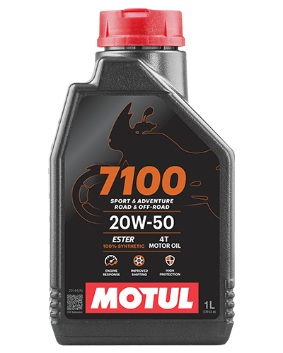 Motul 7100 4T 20W-50 Fully Synthetic Motorcycle Engine Oil 1L