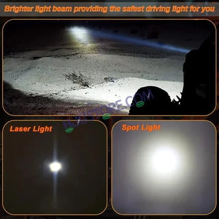 HJG GodsEye 5-Lens LED Auxiliary Projector Light (White / Red DRL)