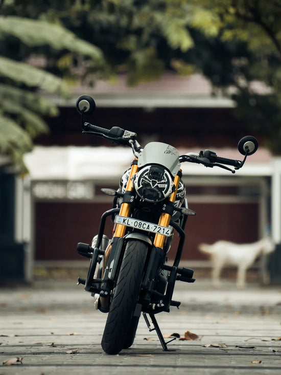 Front view Speed 400 Thanos Crash Guard with Slider