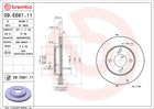 Brembo 09E66111 Front Brake Disc - official Brembo product image
