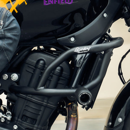Legundary RE Guerrilla 450 Bazooka crash guard mild steel black