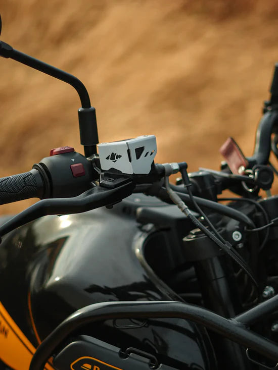 LCB Tricorn Front Brake Fluid Cap for Royal Enfield Himalayan 450 – Precision Aluminium Protection | Legundary Custom Builds
