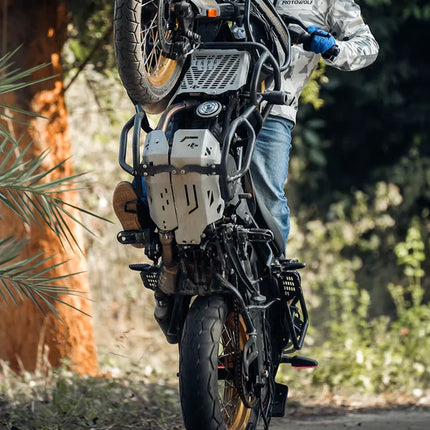 LCB Vambrace Bash Plate (Aluminium) for Royal Enfield Himalayan 450 – Premium Lightweight Engine Protection | Legundary Custom Builds