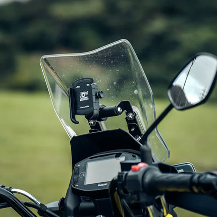 V Strom Ploigos GPS Mount mild steel black navigation support bracket