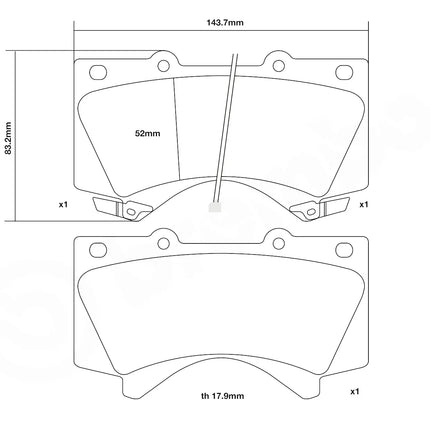 Brembo Sport Brake Pads for Ap Racing 340I AP CALIPER