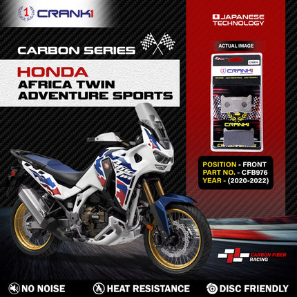 CRANK1 Brake Pads for Honda Africa Twin Adventure Sports — Sintered, Front & Rear