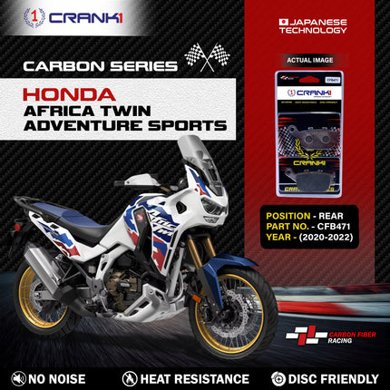 CRANK1 Brake Pads for Honda Africa Twin Adventure Sports — Sintered, Front & Rear
