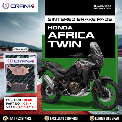 CRANK1 Brake Pads for Suzuki Bandit — Sintered, Rear