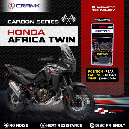CRANK1 Brake Pads for Honda Africa Twin — Ceramic & Sintered, Front & Rear