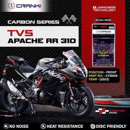 CRANK1 Carbon Brake Pads for TVS Apache RR 310