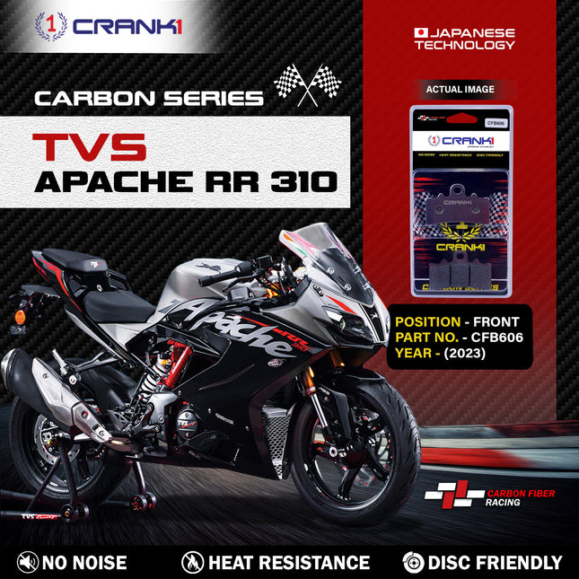 CRANK1 Carbon Brake Pads for TVS Apache RR 310