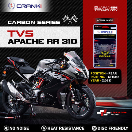 CRANK1 Carbon Brake Pads for TVS Apache RR 310