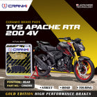 Ceramic Brake Pads For TVS Apache RTR 200 4V - Rear - CRM269 - 1 Set - CRANK1