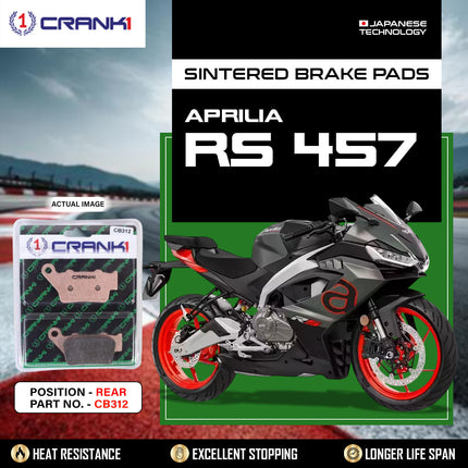 CRANK1 Brake Pads for Triumph Tiger 900 — Sintered, Front & Rear