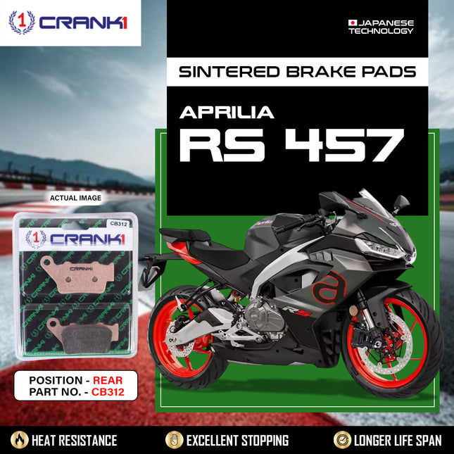 CRANK1 Brake Pads for Triumph Tiger 900 — Sintered, Front & Rear