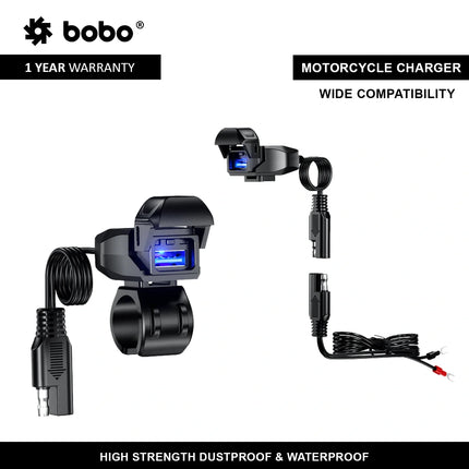 BOBO CG1 Motorcycle Handlebar Charging Port, image 5