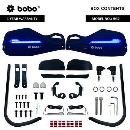 BOBO HG2 Motorcycle Hand Guards with Wind Deflector, image 5