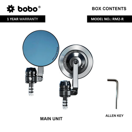 BOBO RM2-R Bar-End Motorcycle Mirror, image 4