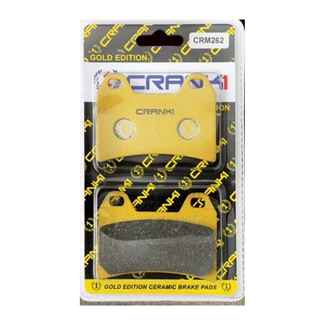 CRANK1 Brake Pads for Benelli TNT 899, Ceramic & Sintered, Front & Rear, in retail packaging