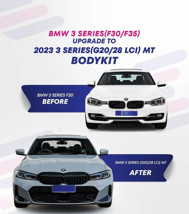 BMW 3 Series F30 to G20 LCI Body Kit