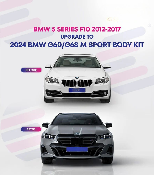 BMW 5 Series F10 to G60 M Sport Body Kit 