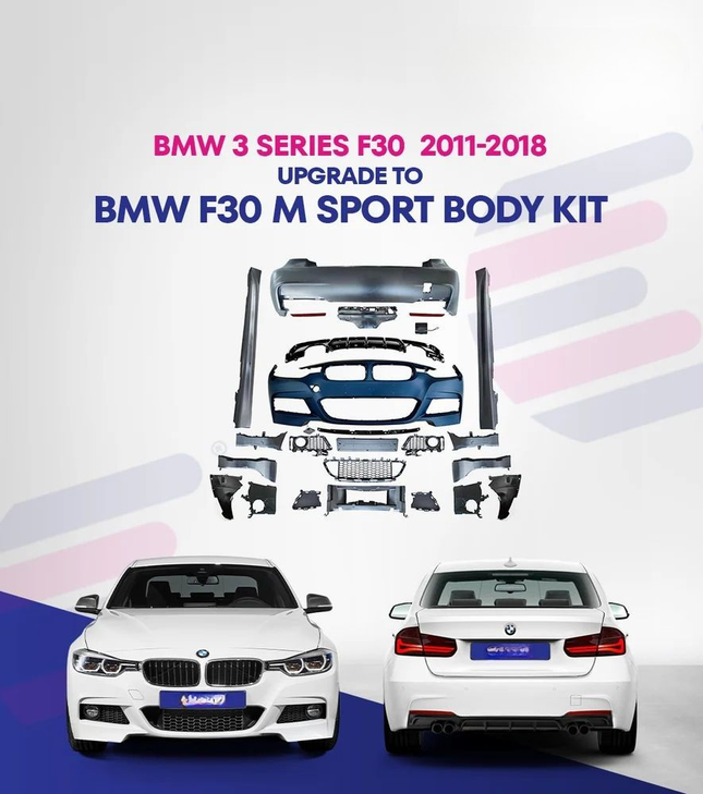 BMW F30 M Sport Body Kit fitted