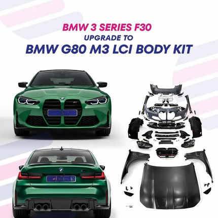 BMW F30 to G80 M3 Body Kit rear