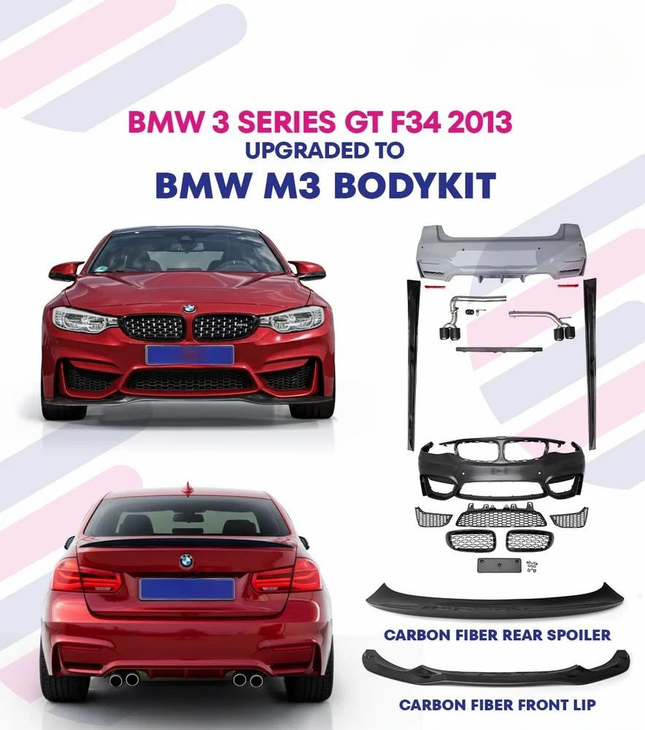 BMW F34 GT to M3 Body Kit rear