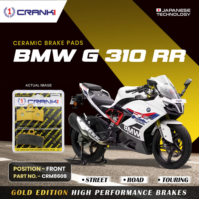 Ceramic Brake Pads For BMW G 310 RR - Front - CRM8609 - 1 Set - CRANK1