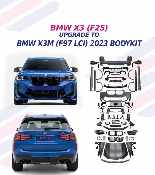 BMW X3 F25 to X3M F97 Body Kit