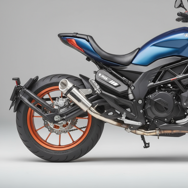Barrel Outlaw Exhaust for Benelli 502C with Mid / Link Pipe - image 1