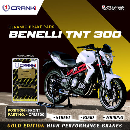 Ceramic Brake Pads For Benelli TNT 300 - Front - CRM300 - 1 Set - CRANK1