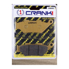 CRANK1 Brake Pads for Benelli TRK 502 X, Ceramic & Sintered, Front & Rear, in retail packaging