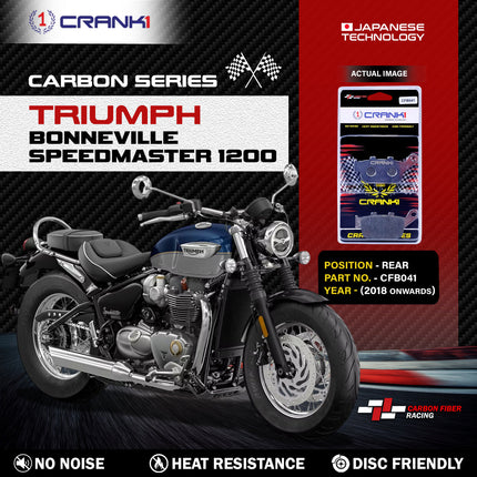 CRANK1 Brake Pads for Triumph Bonneville Speedmaster 1200 — Sintered, Front & Rear