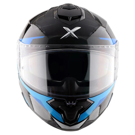 Axor Brutale Kryptic Black Blue Dual Spoiler Helmet Axor