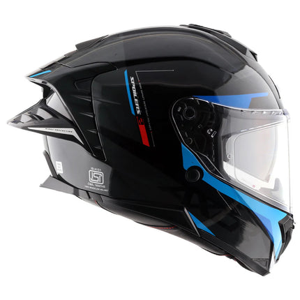 Axor Brutale Kryptic Black Blue Dual Spoiler Helmet Axor