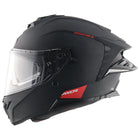 AXOR Brutale Solid Dull Black Dual Spoiler Helmet – ECE/DOT/ISI Certified Motorcycle Helmet