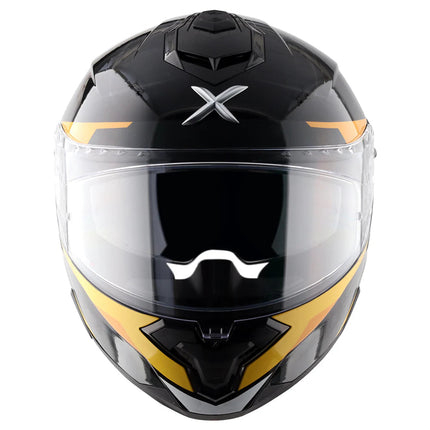 Axor Brutale Kryptic Black Yellow Dual Spoiler Helmet Axor